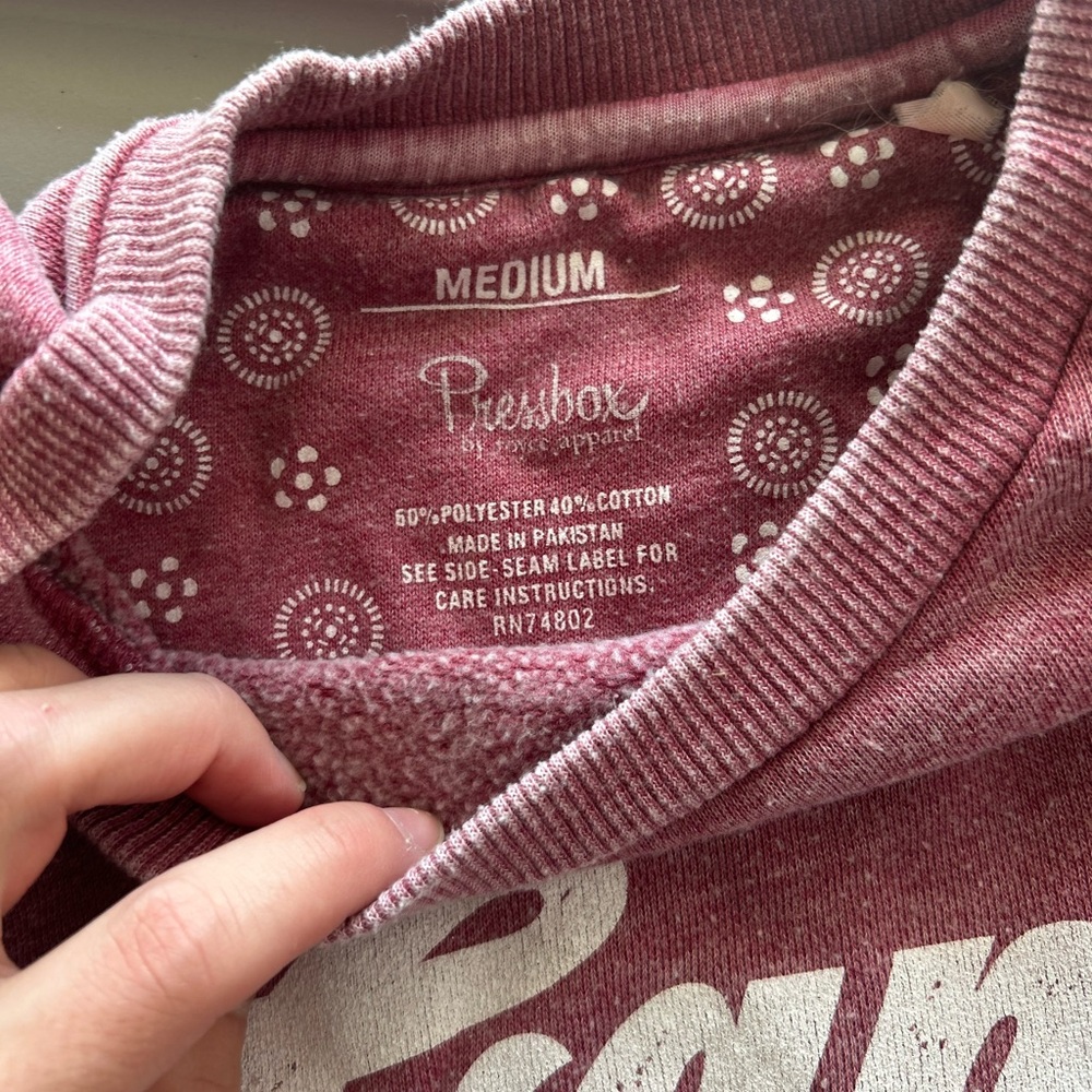 Pressbox Maroon IU Sweatshirt - Picture 2 of 2